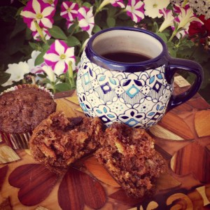 morning muffins with coffee
