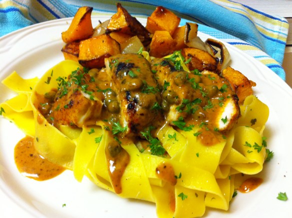 Chicken in Caper Cream Sauce