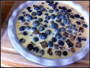 Blueberry Banana Bread Pudding