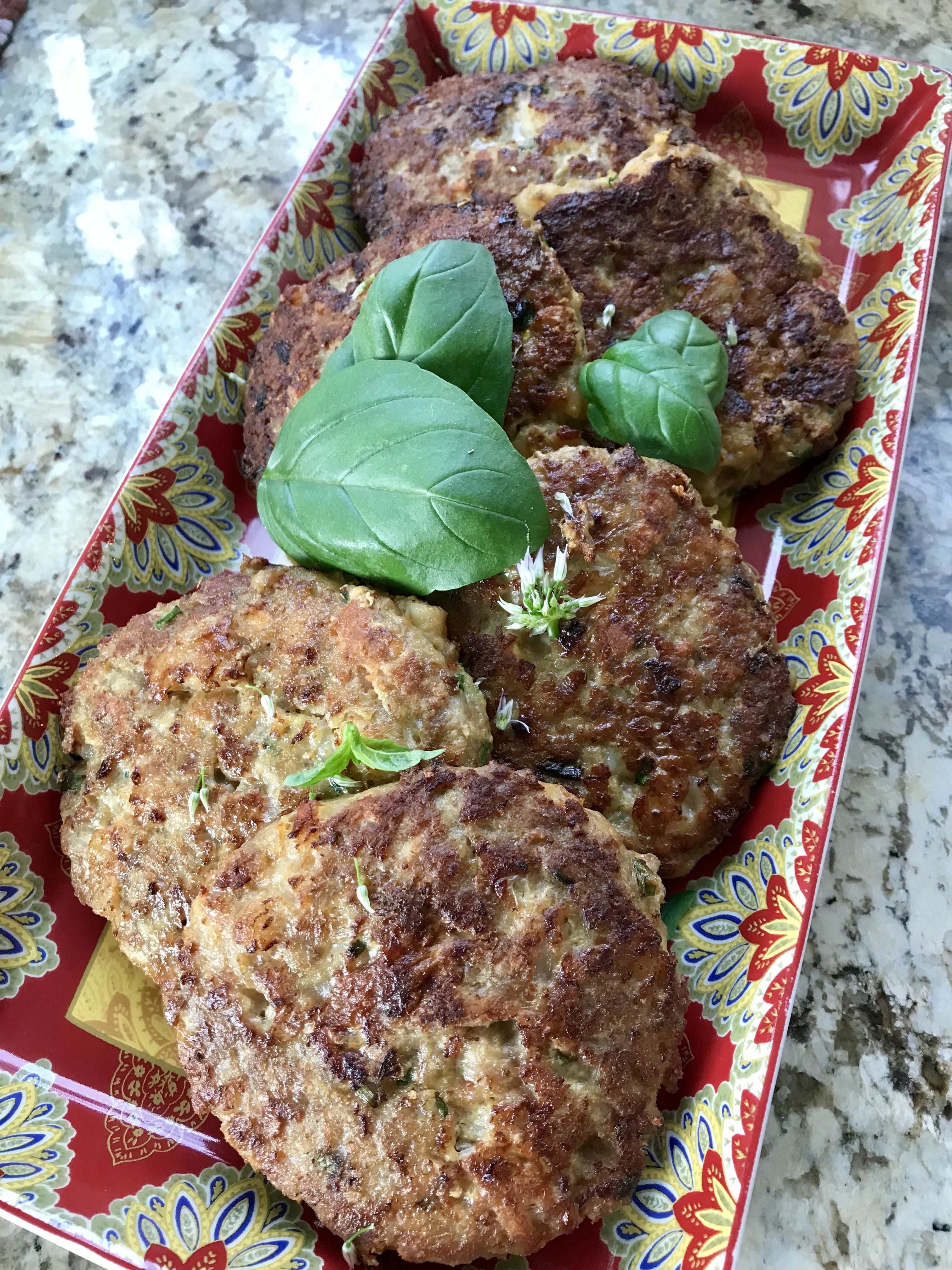 Pork &amp; Prawn burgers