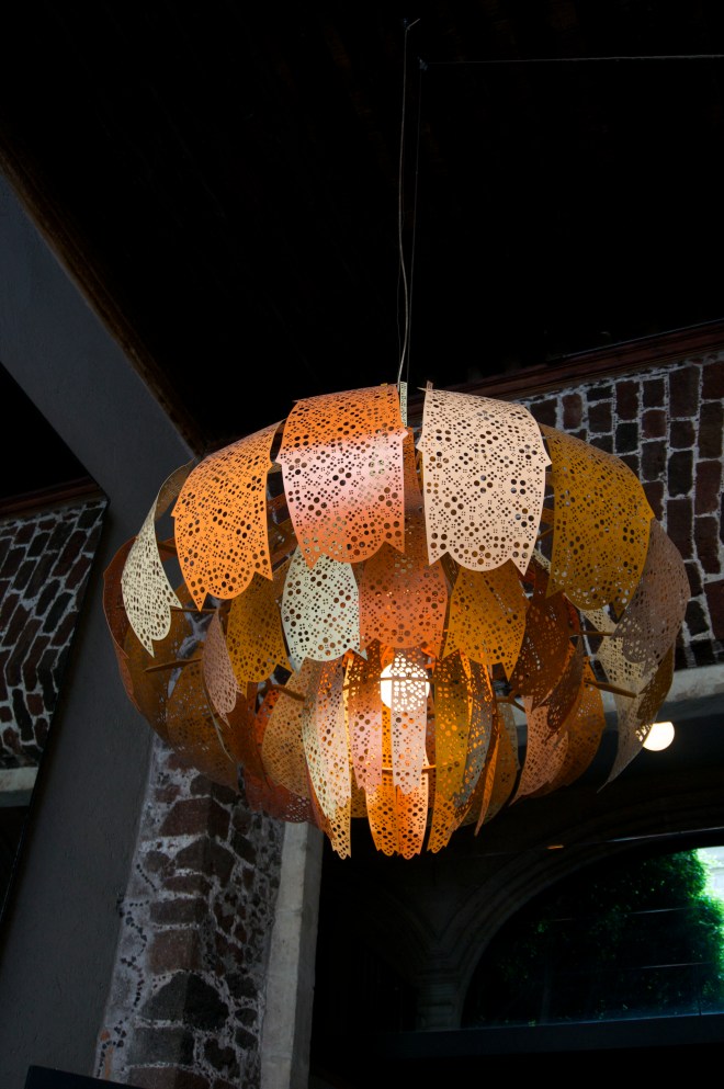 and … right above Wilson and Grant is this gorgeous light fixture!