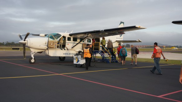 Really Wilson, I have to get on this plane???? Yes, Vivi, you do - otherwise we are going to be left behind and you don't speak Spanish.