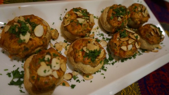 Creamy and delicious stuffed mushroom caps