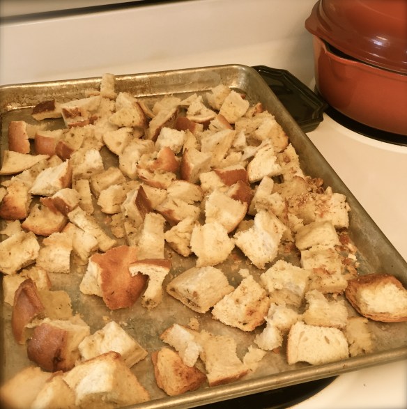 The tastiest use of forgotten or leftover garlic bread is to make bread crumbs.  You'll never buy bread crumbs again!