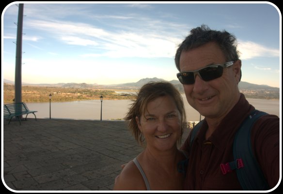 Those are great smiles - mine is of relief and Grant's is of the humour he got out of the whole situation!  We survived the climb, took in the view from the statue's wrist (yes, they have a viewing window around his wrist???)