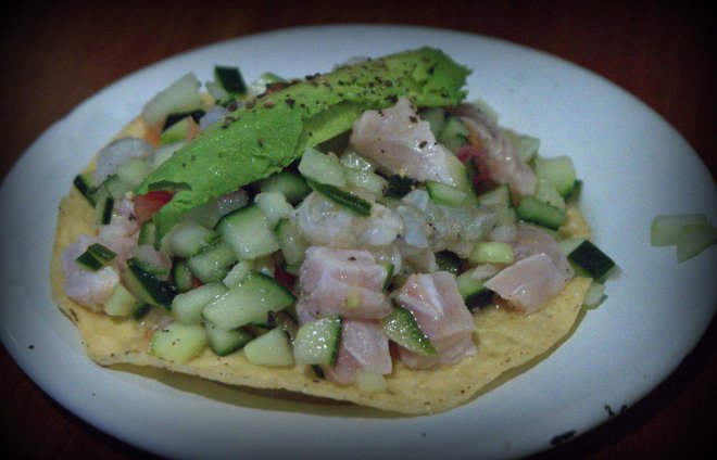 This Sinaloan style ceviche served on a tostado was equally fabulous.