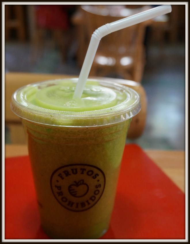 Jugo Verde - can be bought almost anywhere, and slightly different everywhere. Fruit and juice combo loaded with refreshing goodness.