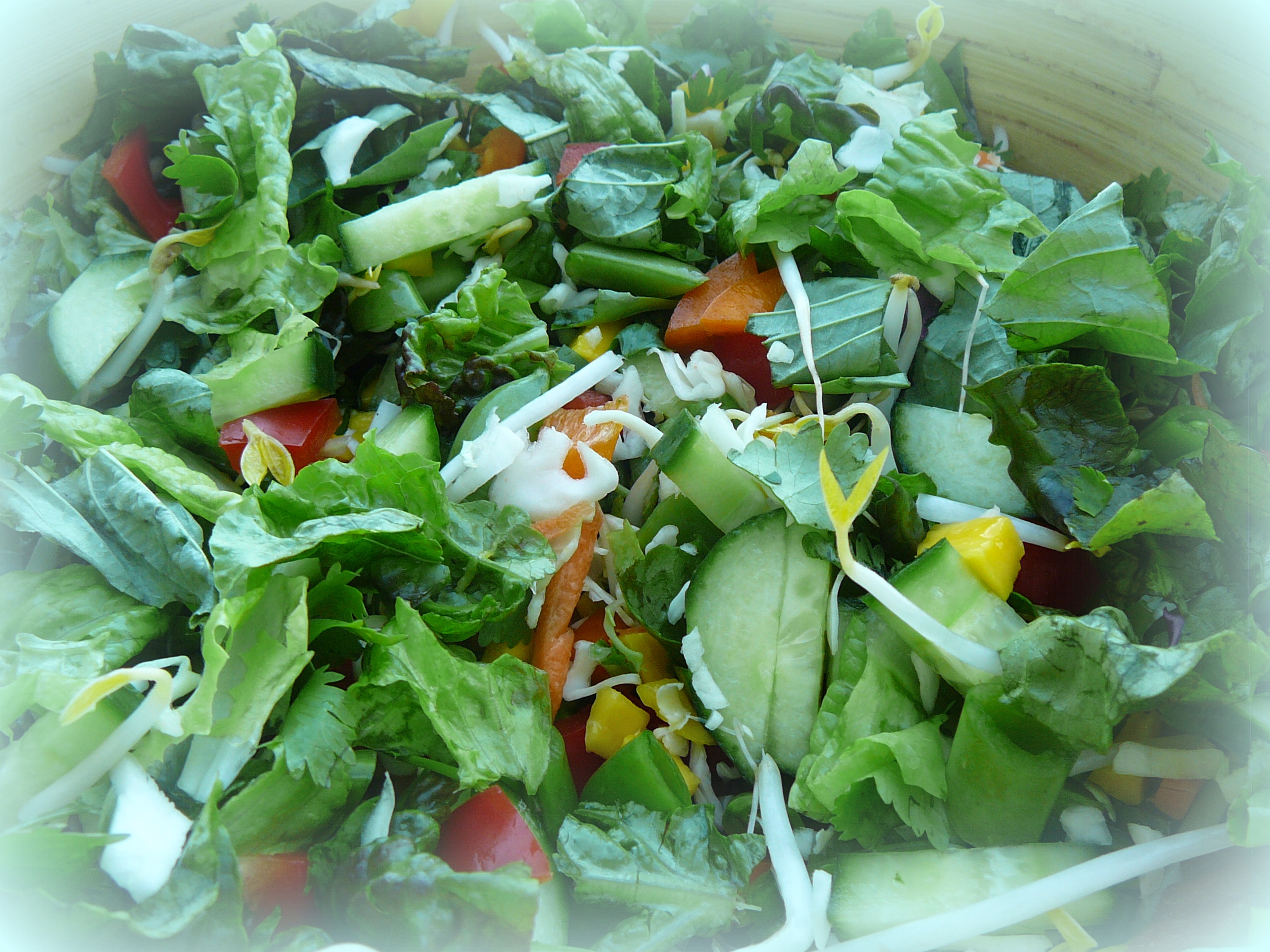 Leafy green salad