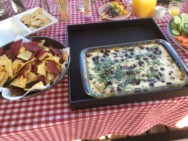 Any time you have a crowd to please, go for this hot bean dip!