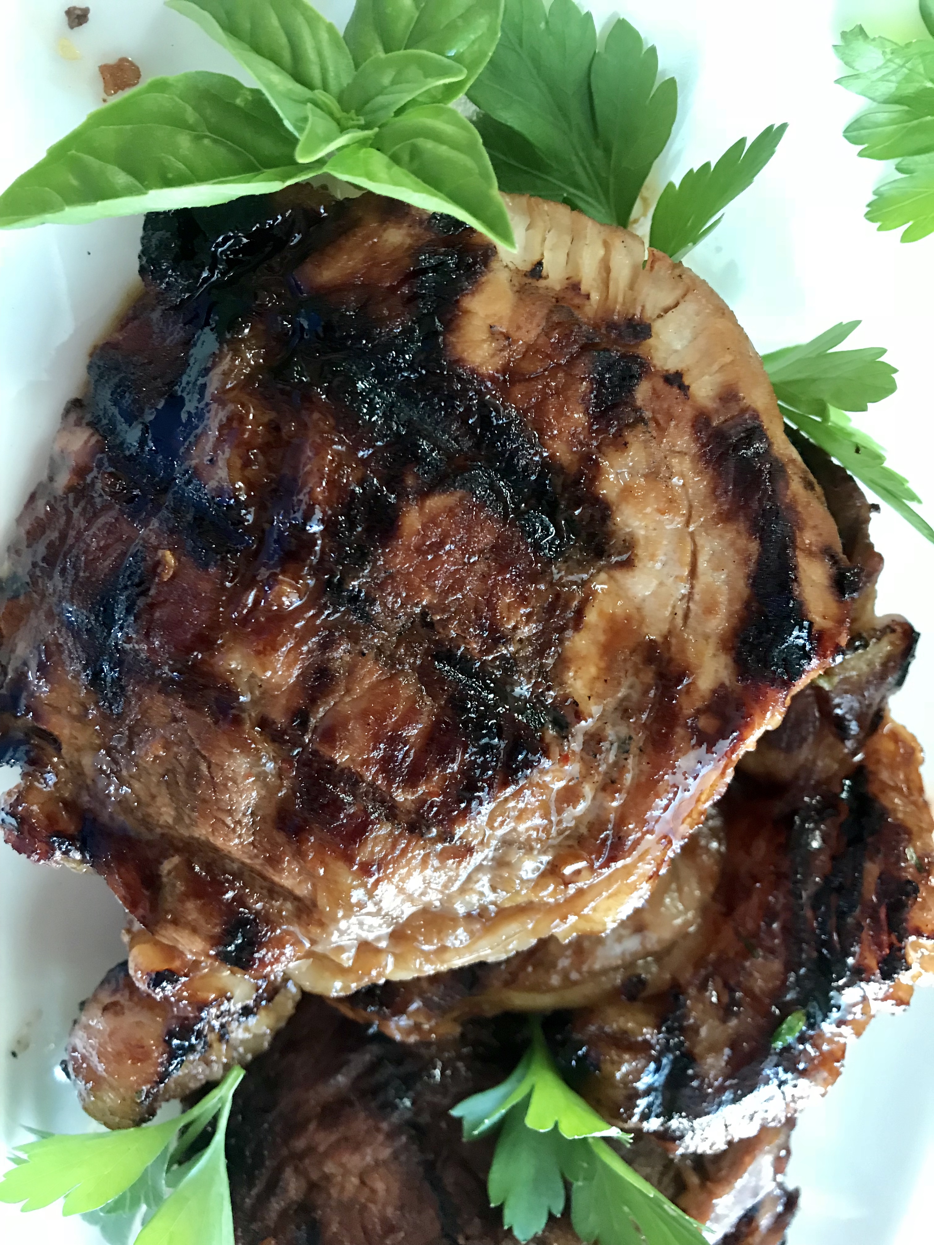 Spicy Sweet Sticky Pork Chops