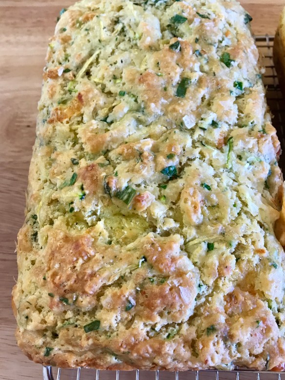 Cheesy zucchini herb loaf 5