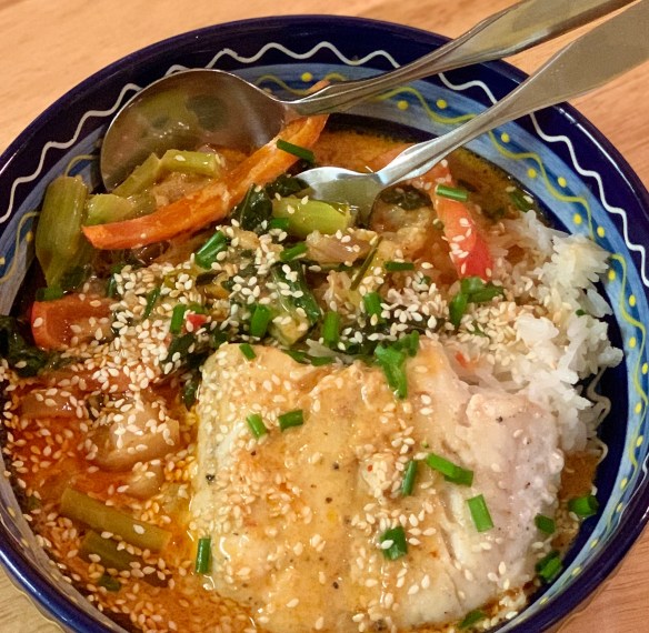 Thai halibut curry 4